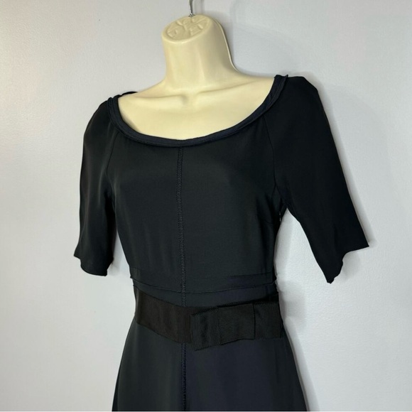 Gorgeous Prada Scoop Neck Fit and Flare Dress Short Sleeve Silk Blend 0 - Picture 8 of 15